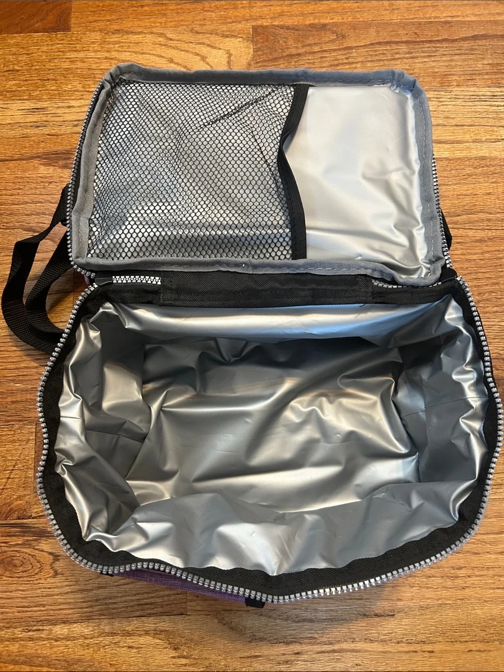 NWT Purple Insulated Lunch Cooler Bag with Multiple Pockets